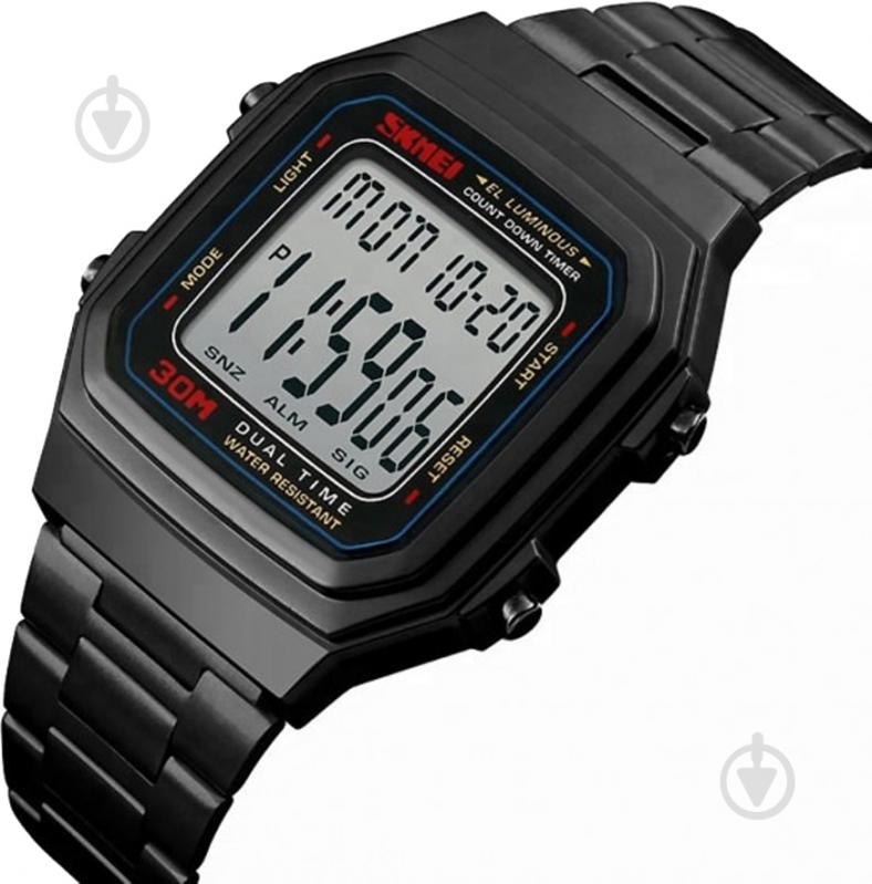 Наручные часы Skmei 1337 black (1337BOXBK) - фото 2 Наручные часы Skmei 1337 black (1337BOXBK) - фото 2