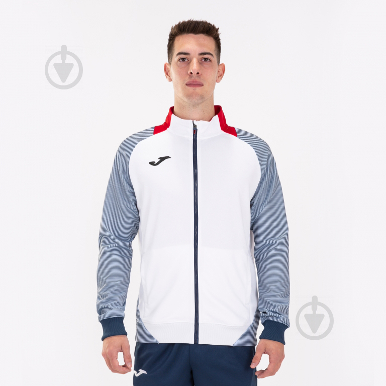 Джемпер Joma ESSENTIAL II JACKET WHITE-DARK NAVY 101535.203 р. M бело-синий - фото 2