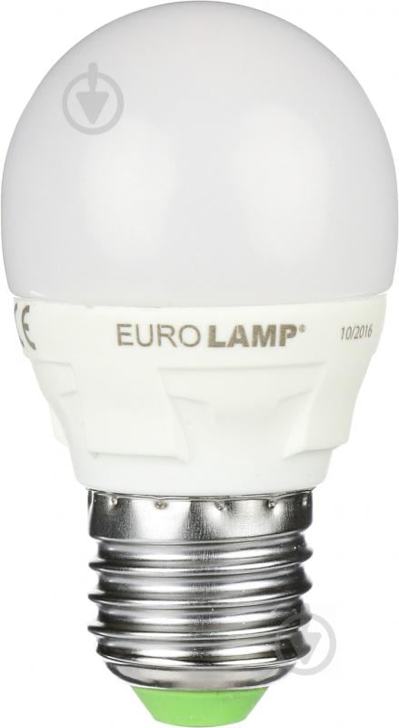 Лампа светодиодная Eurolamp 5 Вт G45 матовая E27 220 В 4000 К LED-G45-05274(T)dim - фото 1