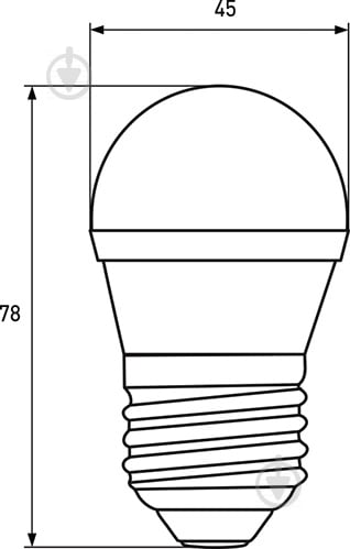 Лампа светодиодная Eurolamp 5 Вт G45 матовая E27 220 В 4000 К LED-G45-05274(T)dim - фото 3