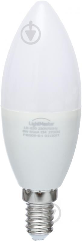 Лампа світлодіодна LightMaster LB-620 C37 220 В 8 Вт E14 матова 2700 K - фото 1