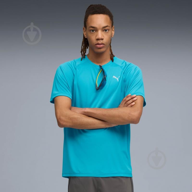 Футболка Puma M RUN VELOCITY TEE (POLY) 52660018 р.L синий - фото 1 Футболка Puma M RUN VELOCITY TEE (POLY) 52660018 р.L синий - фото 1