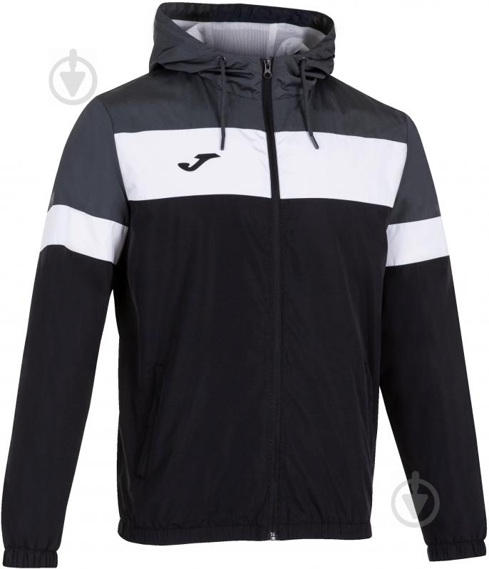 Вітрівка чоловіча весняна Joma CREW IV RAINJACKET BLACK-ANTHRACITE 101576.110 р.M чорна - фото 1