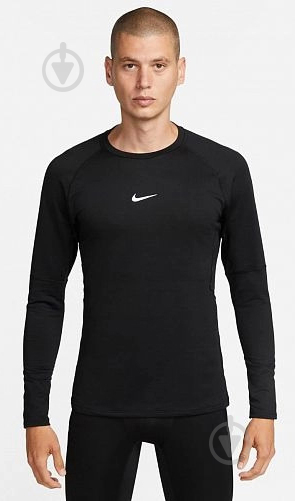 Футболка Nike M NP TOP WARM LS CREW FB7982-010 р.L черный - фото 1