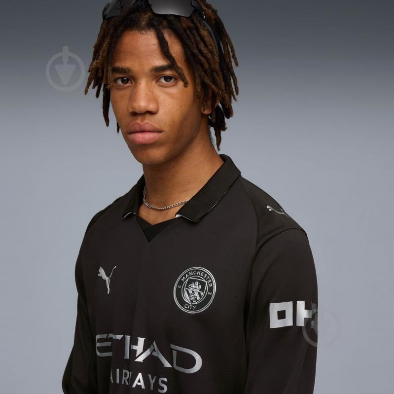 Футболка Puma MCFC Away Jersey Replica LS 78035102 р.L синий - фото 3