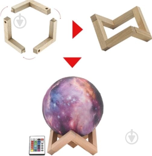 Ночник 3D Led Berger 0,5 Вт разноцветный 1039-NL-15 Galaxy 3D RGB - фото 6 Ночник 3D Led Berger 0,5 Вт разноцветный 1039-NL-15 Galaxy 3D RGB - фото 6