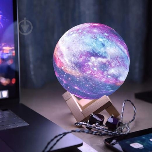 Ночник 3D Led Berger 0,5 Вт разноцветный 1039-NL-15 Galaxy 3D RGB - фото 4 Ночник 3D Led Berger 0,5 Вт разноцветный 1039-NL-15 Galaxy 3D RGB - фото 4