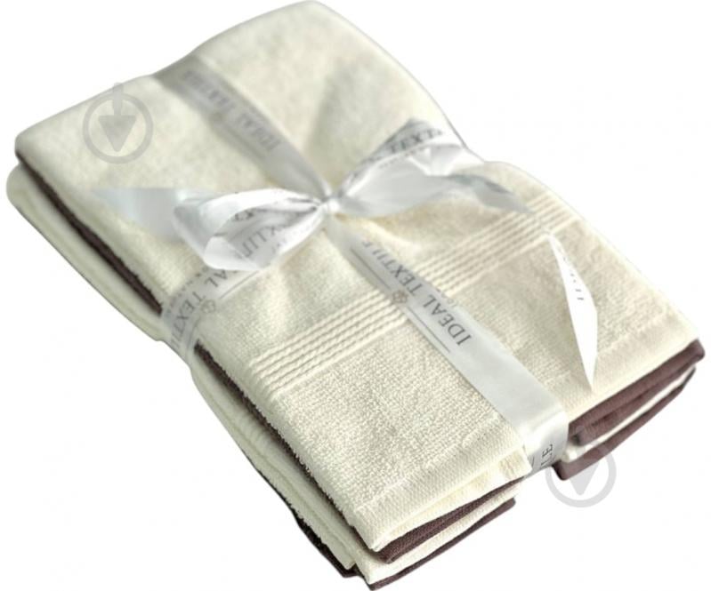 Набор полотенец махровых 30x45 см коричневый с бежевым IDEAL TEXTILE - фото 1 Набор полотенец махровых 30x45 см коричневый с бежевым IDEAL TEXTILE - фото 1