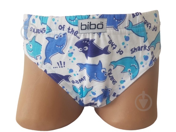 Трусы для мальчика Bibo р.80 белый с голубым 21036 - фото 1