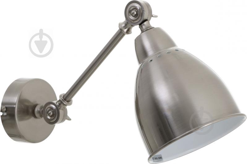 Бра Arte Lamp Braccio 1x60 Вт E27 матовое серебро A2054AP-1SS - фото 1