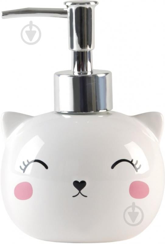 Диспенсер Cute cat 250 мл білий BA-19 - фото 1