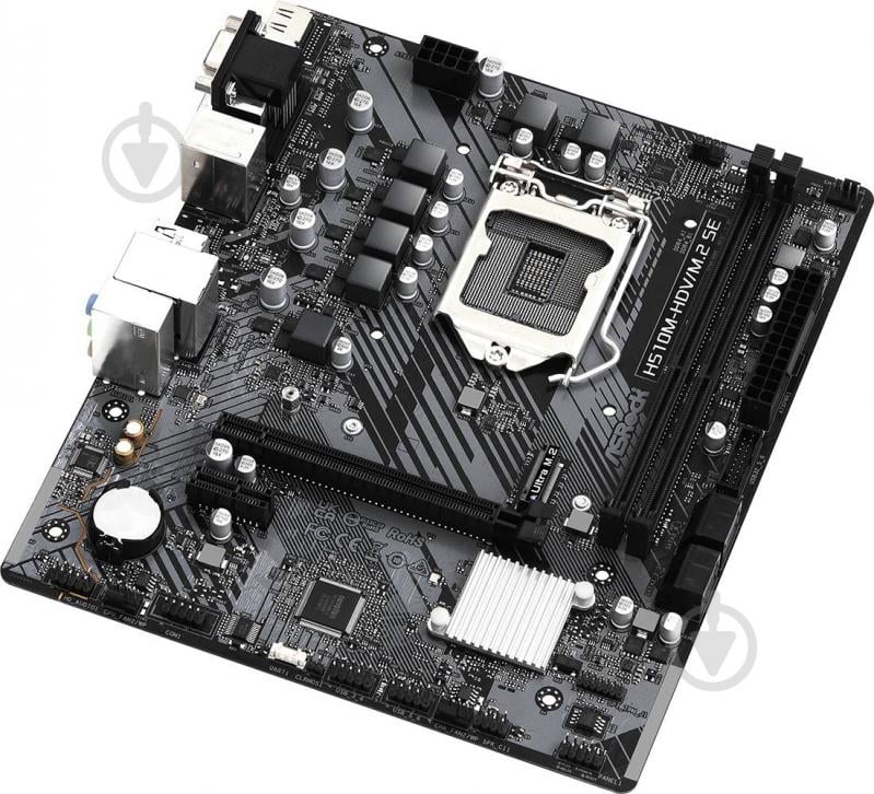 Материнская плата ASRock H510M-HDV/M.2 SE (Socket 1200, Intel H470, micro ATX) - фото 4