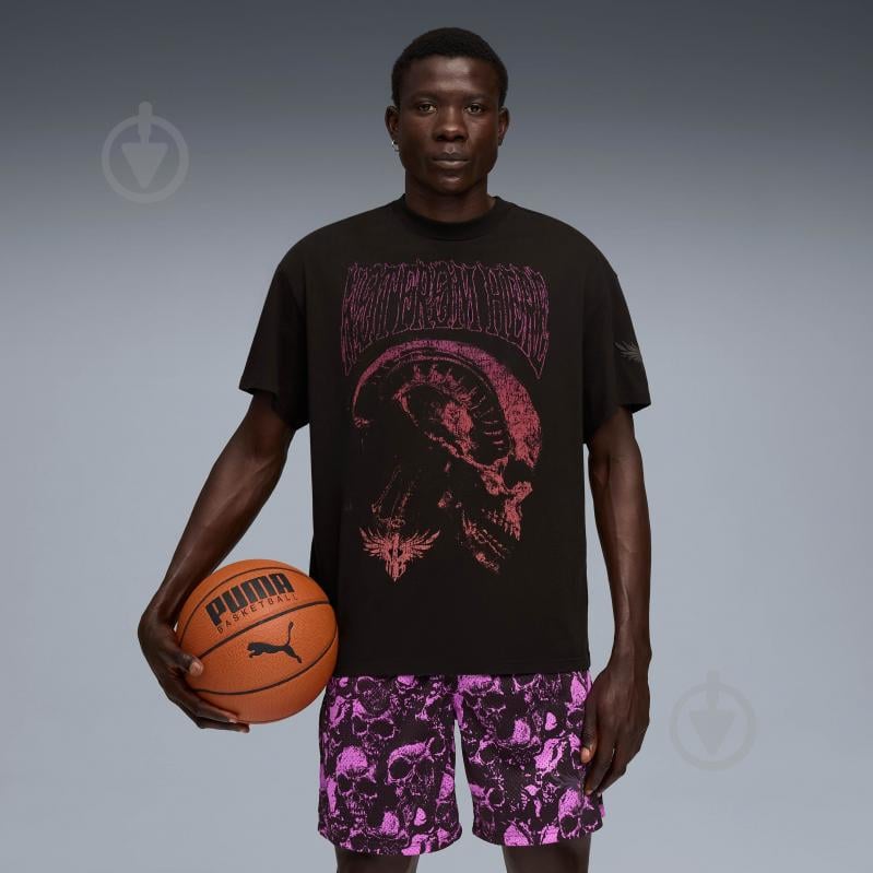 Футболка Puma LaMelo World Tour-nament Tee I 63237202 р.L черный - фото 1 Футболка Puma LaMelo World Tour-nament Tee I 63237202 р.L черный - фото 1
