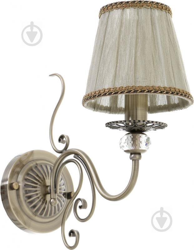 Бра Arte Lamp Charm 1x60 Вт E14 антична бронза A2083AP-1AB - фото 1