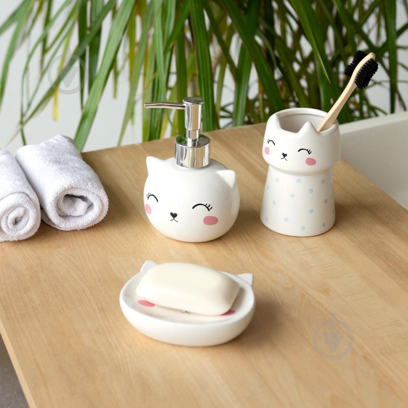 Мыльница Cute Cat BA-20 White - фото 8