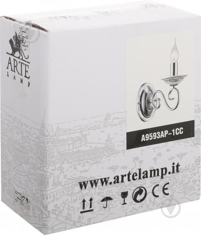 Бра Arte Lamp Sonia 1x40 Вт E14 хром A9593AP-1CC - фото 2 Бра Arte Lamp Sonia 1x40 Вт E14 хром A9593AP-1CC - фото 2