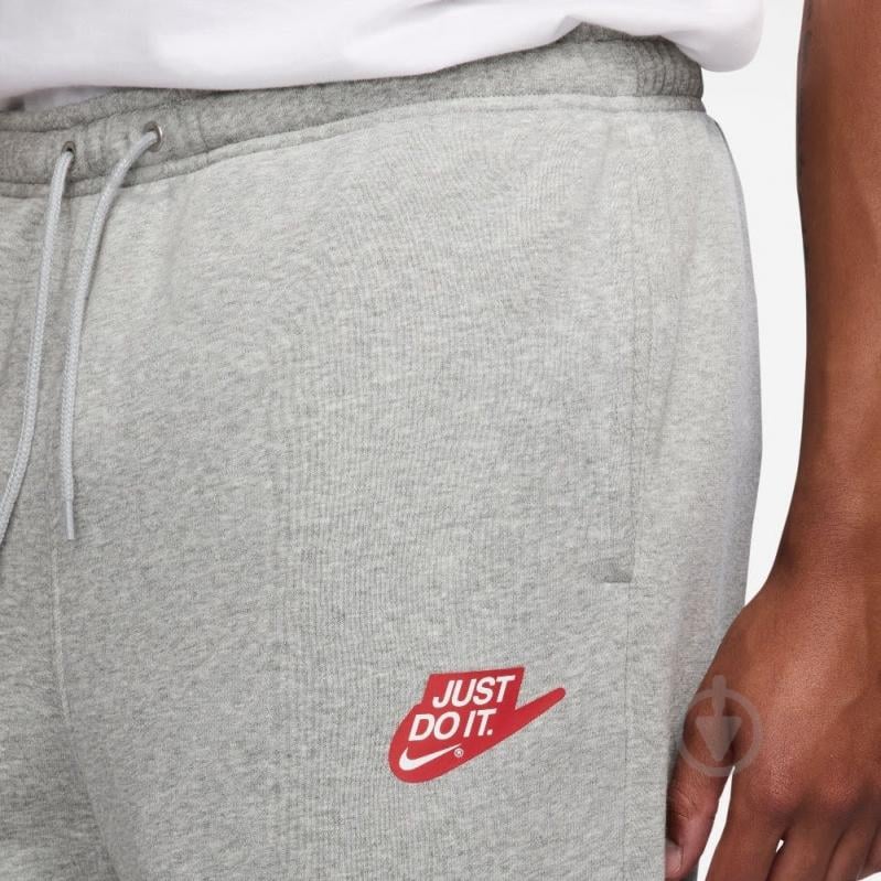 Штани Nike M NK CLUB BB OH PANT JDI IO9623-063 р. M сірий - фото 3 Штани Nike M NK CLUB BB OH PANT JDI IO9623-063 р. M сірий - фото 3