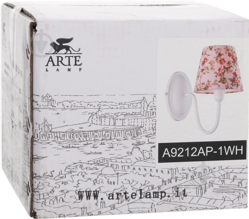 Бра Arte Lamp Provence 1x40 Вт E14 білий A9212AP-1WH - фото 2