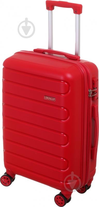 Чемодан Indigo 41 л красный XY22100 50х36х23 ABS - фото 2 Чемодан Indigo 41 л красный XY22100 50х36х23 ABS - фото 2