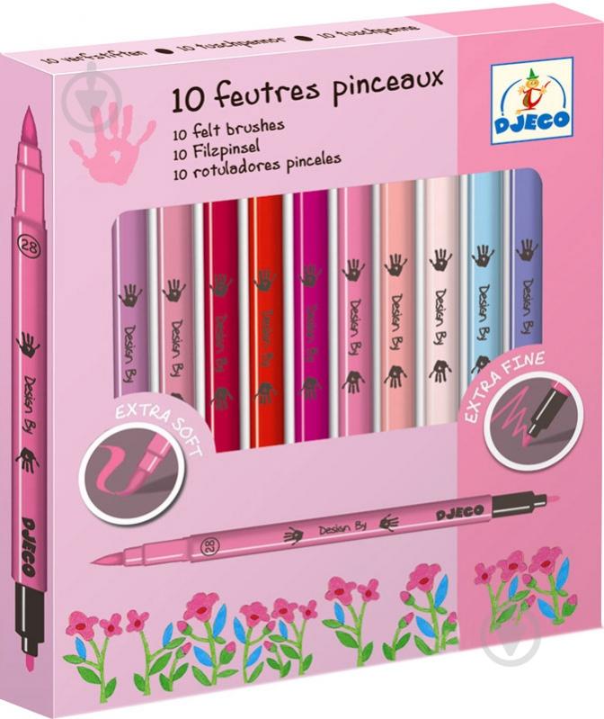 Фломастери двосторонні Djeco Дівчата 10 шт. DJ08802 - фото 1 Фломастери двосторонні Djeco Дівчата 10 шт. DJ08802 - фото 1