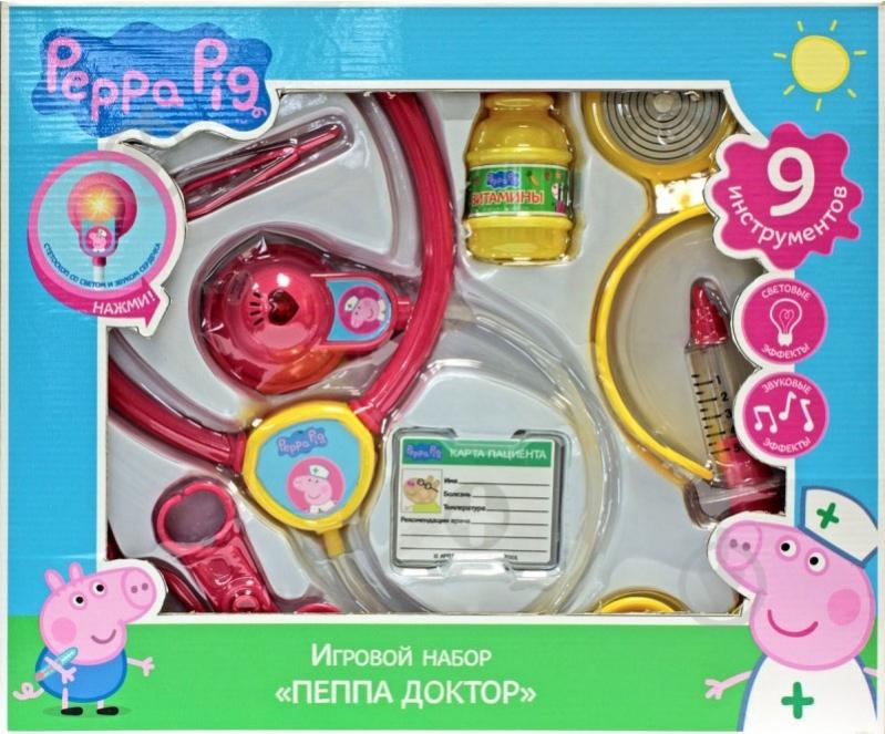 Ігровий набір Peppa Pig Пеппа лікар 9 предметів 29924 - фото 2