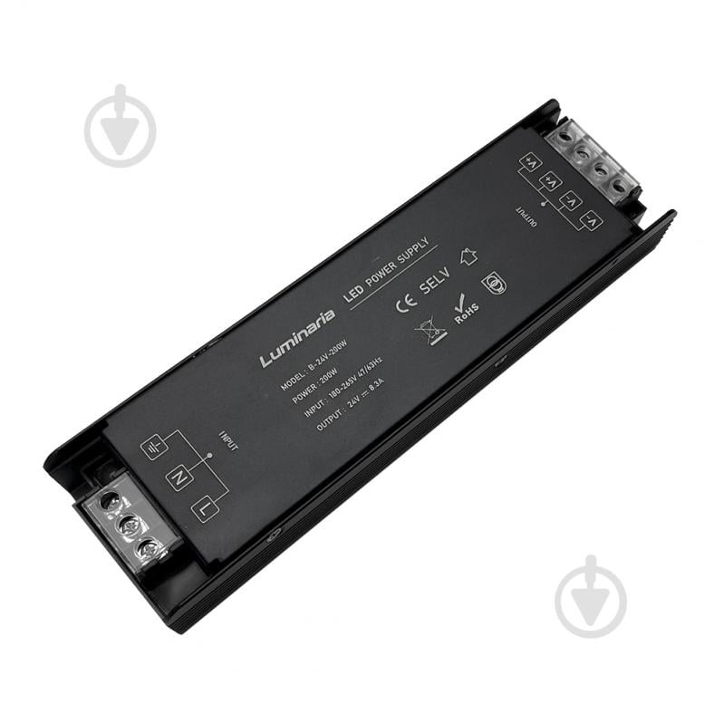 Преобразователь напряжения Luminaria 24 В 200 Вт IP20 B-24V-200W LED драйвер - фото 1 Преобразователь напряжения Luminaria 24 В 200 Вт IP20 B-24V-200W LED драйвер - фото 1