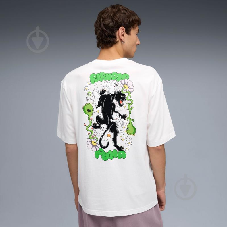 Футболка Puma PUMA X RIPNDIP Boxy Graphic Tee 63241302 р.M белый - фото 5 Футболка Puma PUMA X RIPNDIP Boxy Graphic Tee 63241302 р.M белый - фото 5