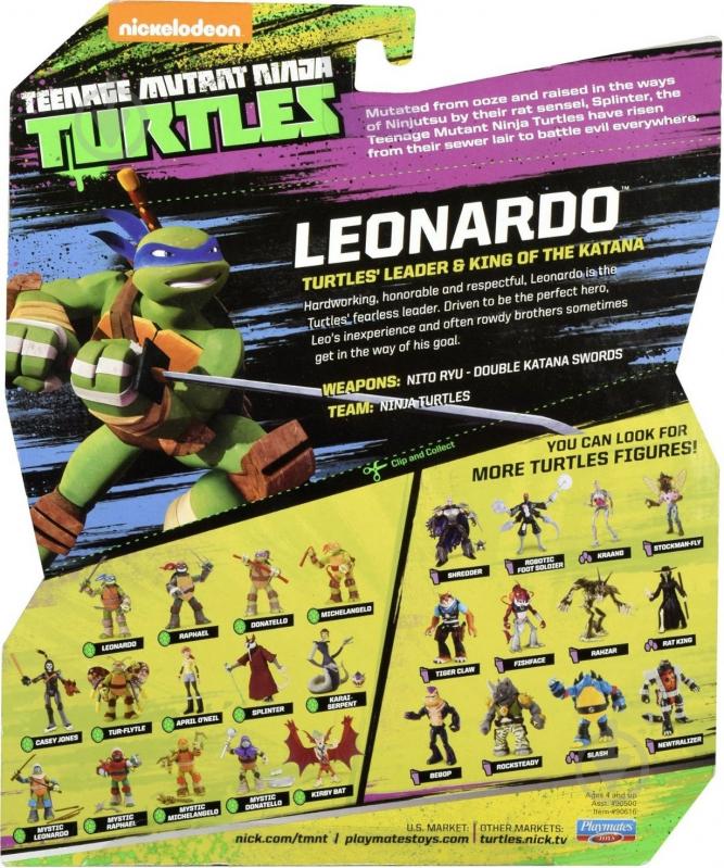 Фигурка TMNT Черепашки-ниндзя Рестайлинг Леонардо 90616 - фото 3