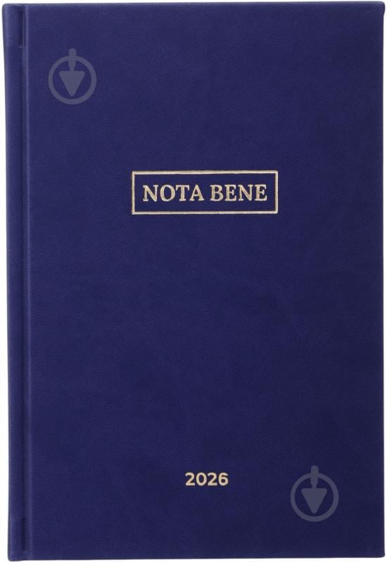 Щоденник датований Nota Bene A5 2026 синій із малюнком - фото 1 Щоденник датований Nota Bene A5 2026 синій із малюнком - фото 1