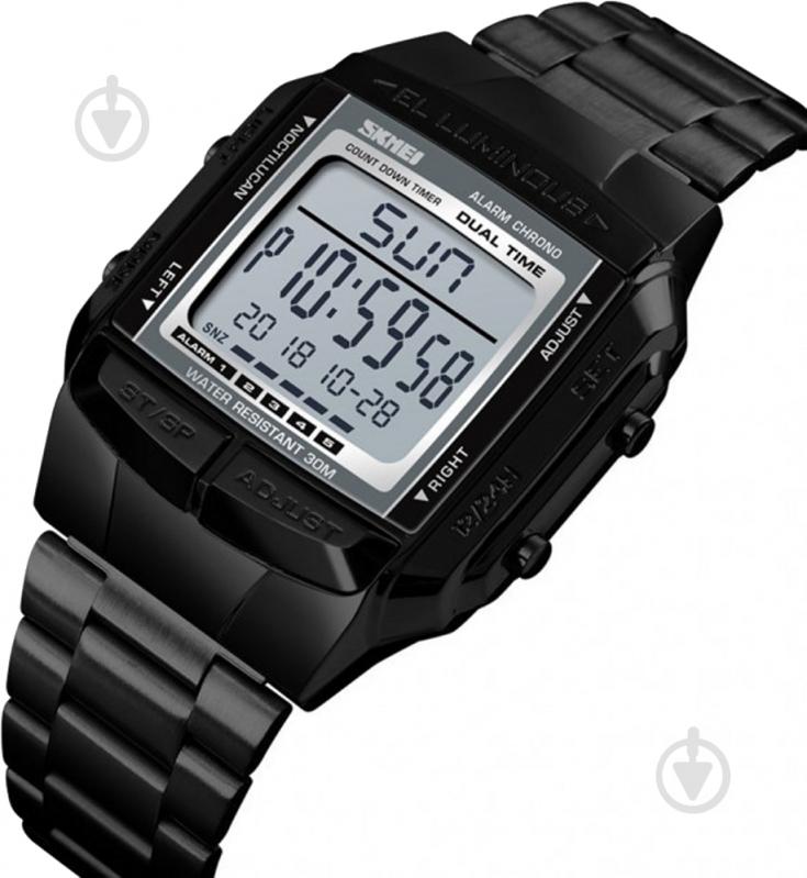 Наручные часы Skmei 1381 black (1381BOXBK) - фото 2 Наручные часы Skmei 1381 black (1381BOXBK) - фото 2