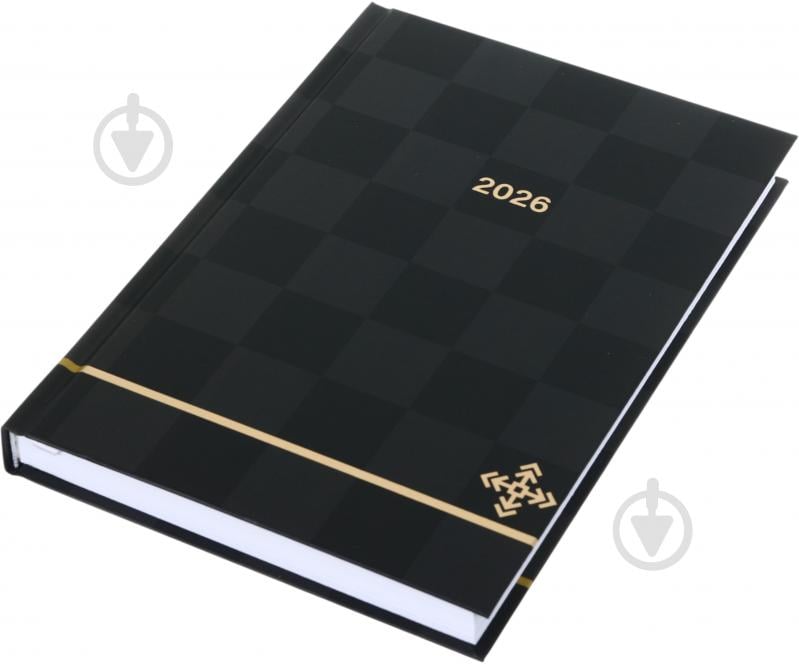 Щоденник датований Україна Nota Bene A5 2026 сірий із чорним - фото 2
