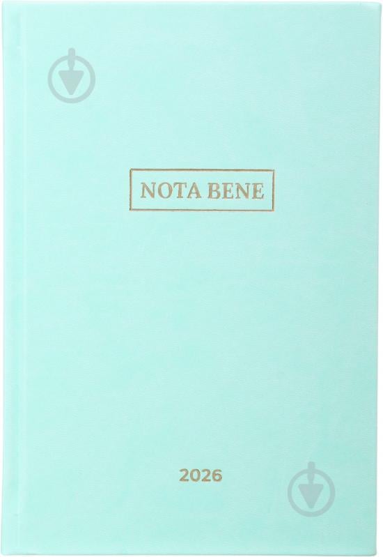 Дневник датированный Nota Bene A5 2026 бирюзовый - фото 1