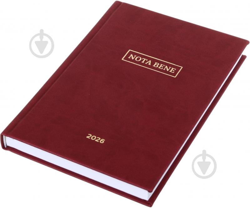 Дневник датированный Nota Bene A5 2026 красный - фото 2