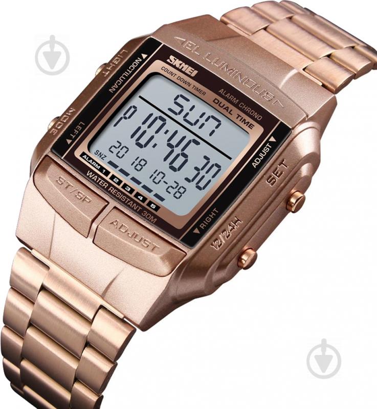 Наручные часы Skmei 1381 rose gold (1381BOXRG) - фото 2