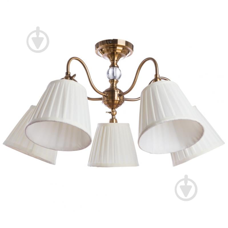 Люстра стельова Arte Lamp 5x40 Вт мідний A1509PL-5PB - фото 1