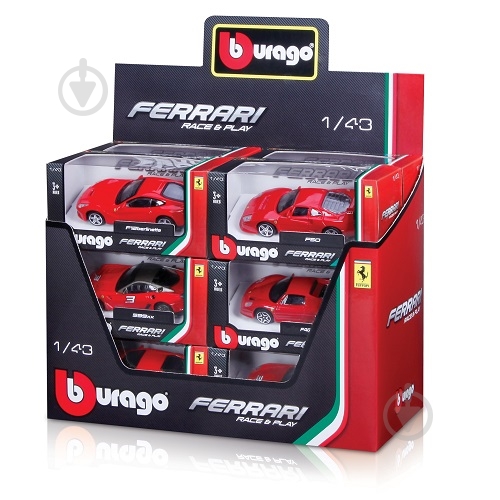 Автомодель Bburago 1:43 Ferrari (в ассортименте) 18-36100 - фото 1