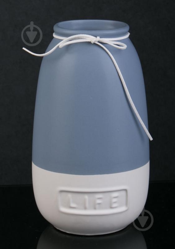 Ваза керамічна Luna Life 13х23 см 23 см пурпурова - фото 1