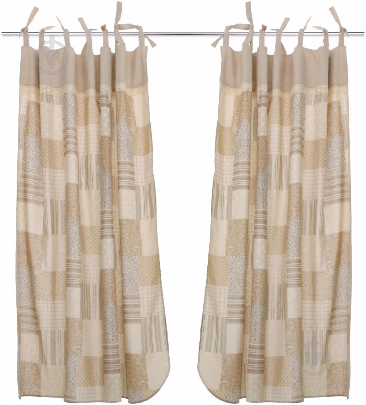 Комплект штор Patch work 170x140 см з мереживом 2 од. Прованс - фото 2 Комплект штор Patch work 170x140 см з мереживом 2 од. Прованс - фото 2