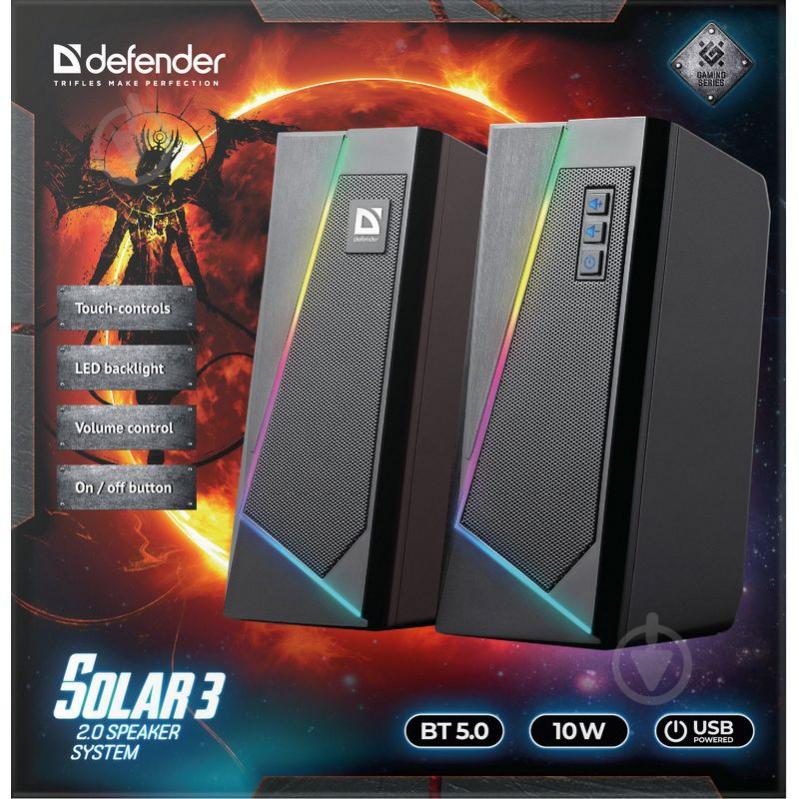 Акустична система Defender Solar 3 2.0 black - фото 4