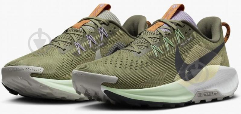 Чоловічі демісезонні Nike Pegasus Trail 5 Trail Running DV3864-200 р.45 оливковые - фото 4