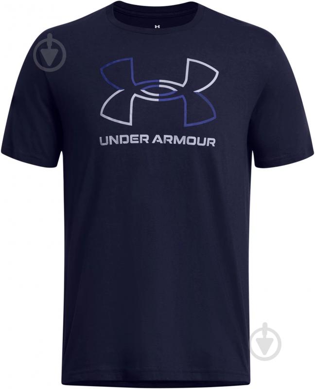 Футболка Under Armour UA GL FOUNDATION UPDATE SS 1382915-410 р.XL синий - фото 3