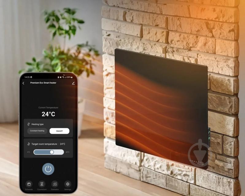 Панель тепловая AENO Premium Eco Smart GH12S (AGH0012S) черный - фото 25