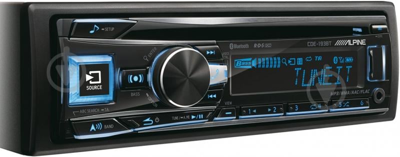 Автомагнитола ALPINE CDE-193BT - фото 2 Автомагнитола ALPINE CDE-193BT - фото 2