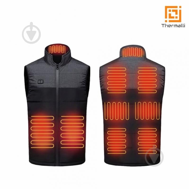 Жилет с подогревом Thermalli Chatel 10100505/01XL р.XL черный - фото 1