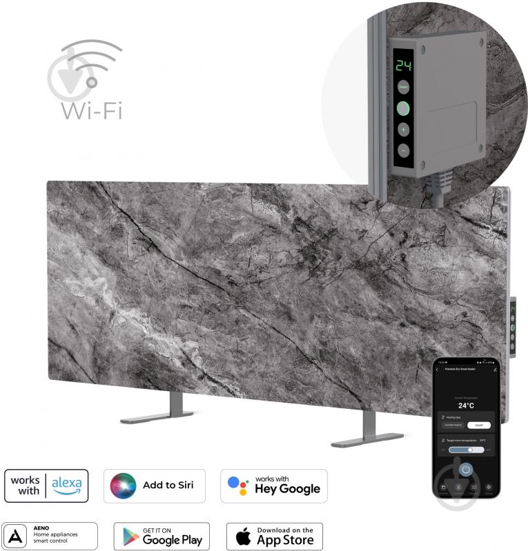 Панель тепловая AENO Premium Eco Smart GH6S LED Grey (AGH0006S) - фото 4 Панель тепловая AENO Premium Eco Smart GH6S LED Grey (AGH0006S) - фото 4