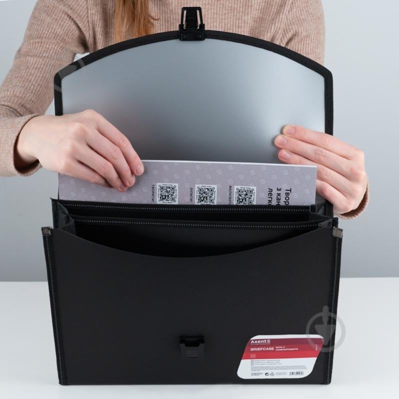 Портфель 1606-01-A 3 відділення А4 Axent 1606-01-A - фото 4 Портфель 1606-01-A 3 відділення А4 Axent 1606-01-A - фото 4