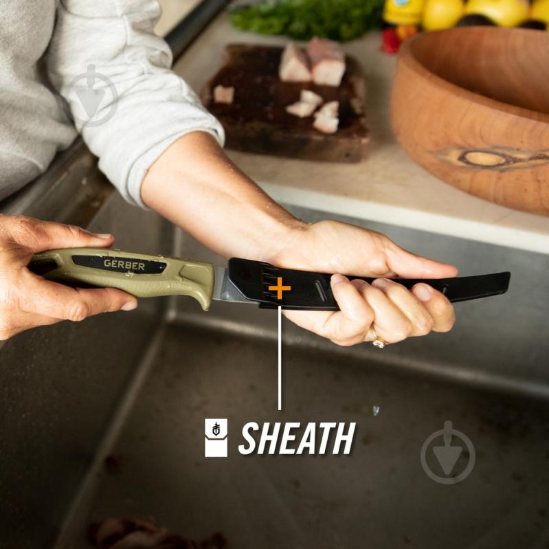 Нож Gerber Knives Ceviche 9",E,Box,GRN,BLK филейный - фото 8