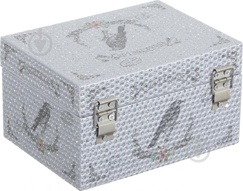 Шкатулка для украшений Silver 16х12х9 см - фото 2