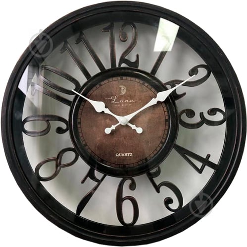 Часы настенные Benefit 30,5 см темно-коричневый Luna - фото 4