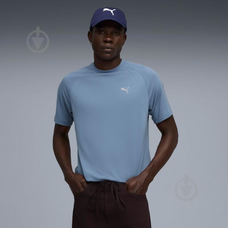 Футболка Puma EVOSTRIPE Tee 68822934 р.M синій - фото 1 Футболка Puma EVOSTRIPE Tee 68822934 р.M синій - фото 1